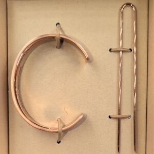 Jen Atkin x Chloe + Isabel Rose Gold Hair Cuff Bracelet Set